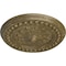Ekena Millwork Foster Shell Ceiling Medallion (Canopies up to 9 5/8"), 15 3/4"OD x 2"P, Mississippi Mud Crackle CM15FOMMC - alternate 2